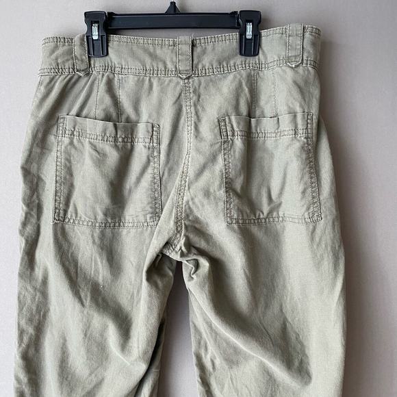H&M sz 10 green wide‎ leg cargo pants - Picture 6 of 8